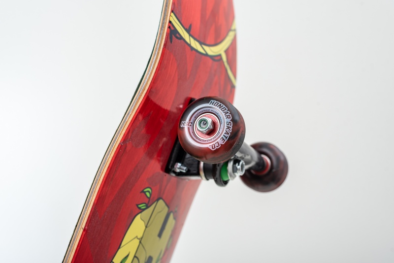 Skate Montado Hondar Iniciante Srie Jungle Vermelho